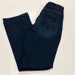 Lee Regular Fit Bootcut Dark Blue Jeans Mid Rise Size 6 medium